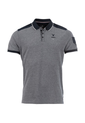 Questo Herren Poloshirt gerade HamishQU Blau XL