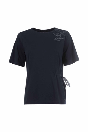 Soquesto Damen T-Shirt gerade PauleySOQ Dunkelblau XXL/44