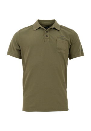 Questo Herren Poloshirt gerade olive M