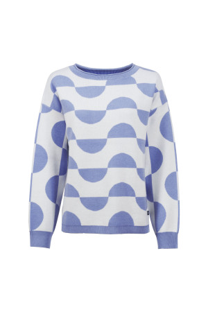 Soquesto Damen Pullover gerade OvaSOQ Blau S/36