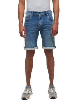 Mustang Herren kurze Hose gerade Chicago Shorts Z Blau 30