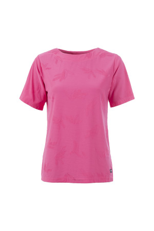 Soquesto Damen T-Shirt gerade OkkeaSOQ Pink XXL/44