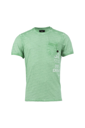 Questo Herren T-Shirt gerade HardyQU Hellgrün Pastell M