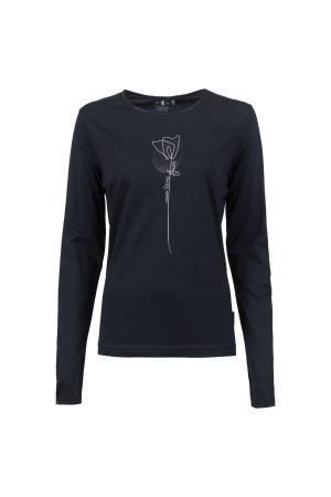 Soquesto Damen Longsleeve tailliert OkkaSOQ Blau XL/42