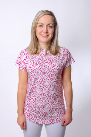 einfach Schön Damen T-Shirt gerade Rosemarie Pink 46