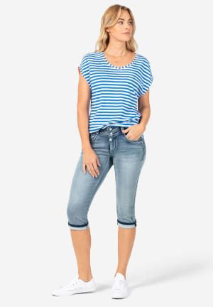 Timezone Damen Caprihose eng EnyaTZ Blau 30