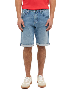 Mustang Herren kurze Hose gerade Chicago Shorts Z Blau 33