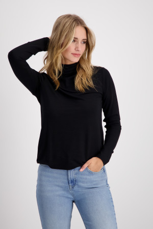 Monari Damen Pullover eng Schwarz 38
