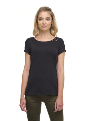 Ragwear Damen T-Shirt Florah Organic Schwarz S