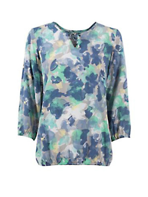 Soquesto Damen Bluse gerade OllinSOQ Grau 42