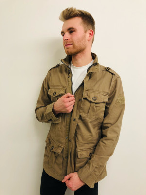 Kera Collection Herren Jacke gerade Wild Things khaki XL