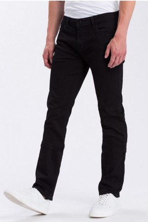 Cross Herren Jeans gerade black W32-L36