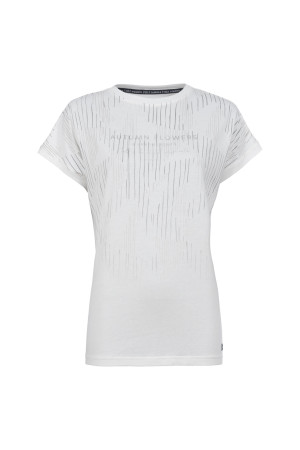 Soquesto Damen T-Shirt gerade OrianneSOQ Weiß L/40