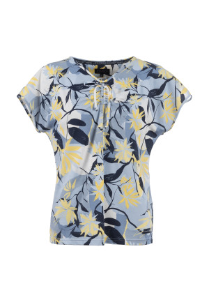 Soquesto Damen T-Shirt gerade Nordica Blau S/36