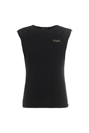 Soquesto Damen Top gerade PatcharaSOQ Schwarz S/36