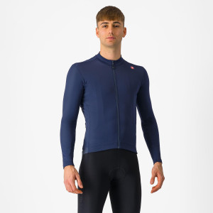 Castelli -  Espresso Thermal Jersey  -  Belgian Blue - XL