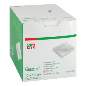 Gazin Mullkompresse 8fach 10x10cm steril