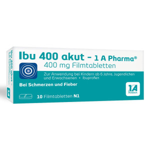 Ibu-400 akut 1A Pharma Ibu 400 akut - 1 A Pharma® Filmtabletten