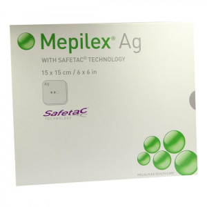 Mepilex Ag Verband 15x15cm steril