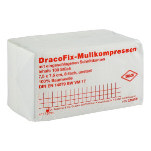 Dracofix Op-kompressen 7,5x7,5 cm unsteril 8fach