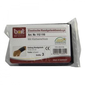 Bort Handgelenkbandage Größe 3 schwarz mit Klettband vers.