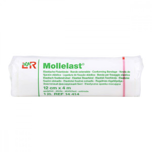 Mollelast 12cmx4m weiss