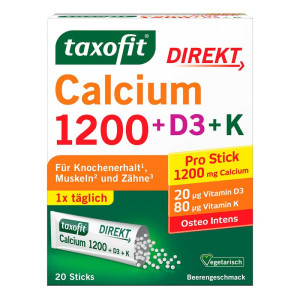 Taxofit Calcium 1200+D3+k Direkt Sticks