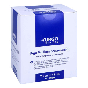 Urgo Mullkompressen 7,5x7,5 cm steril
