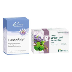 Pascoflair Beruhigungstabletten + Sidroga Stress- & Nerventee
