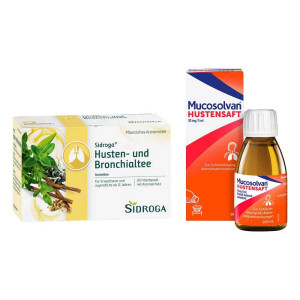 Sidroga Husten- und Bronchialtee + Mucosolvan Hustensaft
