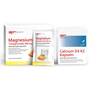 apodiscounter Muskeln & Knochen Sparset – Magnesium + Calcium D3 K2