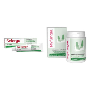 Selergo 1% + Myfungar Medizinisches Fußbad Granulat