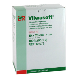 Vliwasoft Vlieskompressen 10x20 cm steril 6l.