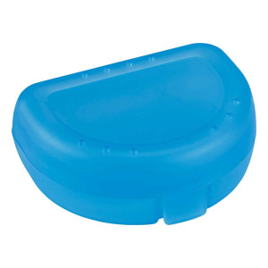Zahnspangenbox small hellblau transparent