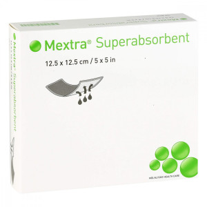 Mextra Superabsorbent Verband 12,5x12,5 cm