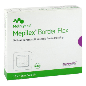Mepilex Border Flex Schaumverb.haftend 10x10 cm