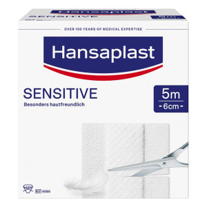Hansaplast Sensitive Pflaster 6 cmx5 m Rolle