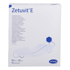 Zetuvit E Saugkompressen steril 20x20 cm