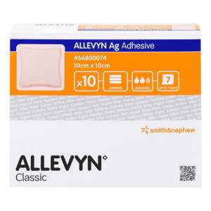 Allevyn Ag Adhesive 10x10 cm Wundverband