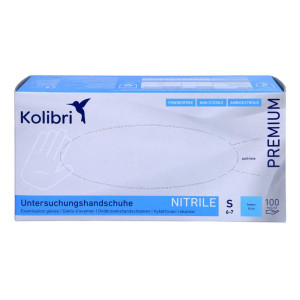 Kolibri Premium U.hands.nitril unsteril pf S blau