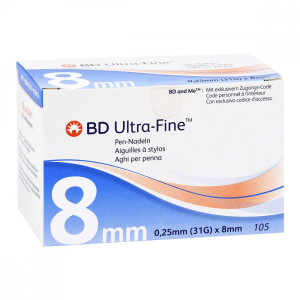 Bd Ultra-fine Pen-nadeln 8 mm 31 G 0,25 mm