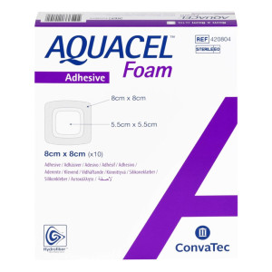 Aquacel Foam adhäsiv 8x8 cm Verband