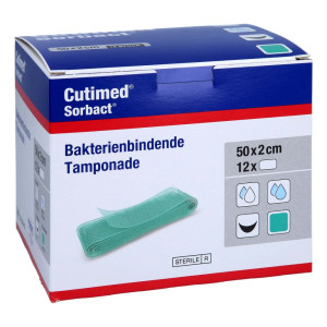 Cutimed Sorbact Tamponaden 2x50 Cm
