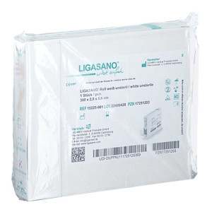 Ligasano Roll Weiß Verb.0,6x2,5x300 Cm Unsteril