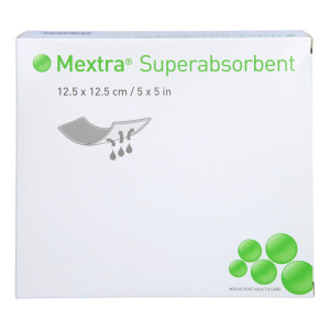 Mextra Superabsorbent Verband 12,5x12,5 Cm