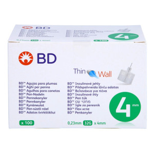 Bd Thin Wall Pen-nadeln 0,23 32 Gx4 Mm