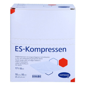 Es-kompressen Steril 10x10 Cm 8fach