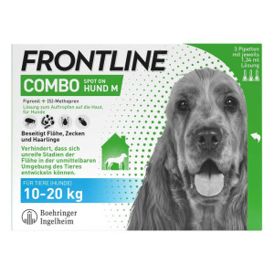 FRONTLINE COMBO Hund & Heim gegen Zecken Flöhe Larven 10-20 kg