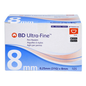 Bd Ultra-fine Pen-nadeln 8 Mm 31 G 0,25 Mm