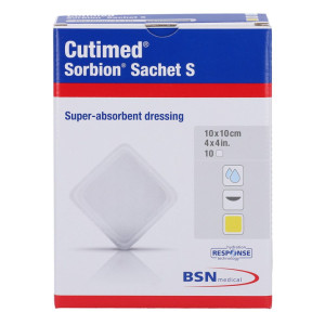 Cutimed Sorbion Sachet S Wundauflage 10x10 Cm